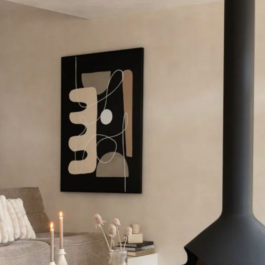 Zwarte wanddecoraties