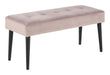 Bendt Halbankje Kiara 95cm, Velvet - Dusty Rose