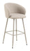 Bendt Barkruk Cristi Stof - Beige (zithoogte 78cm)