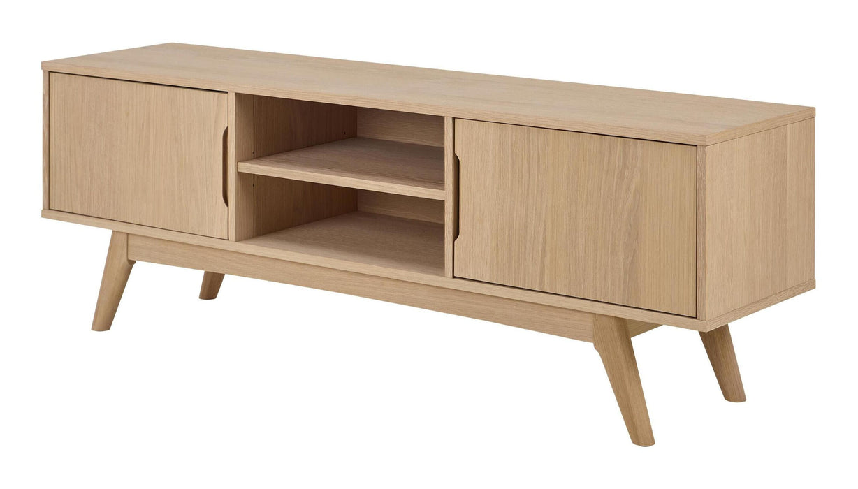 Bendt TV-meubel Filip Eikenfineer, 160cm - Wit - ThatLyfeStyle