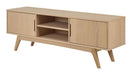 Bendt TV-meubel Filip Eikenfineer, 160cm - Wit - ThatLyfeStyle