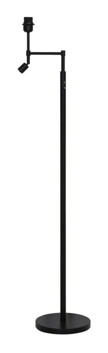 Light & Living Vloerlamp Montana Met LED - Mat Zwart (excl. kap) - Rond