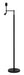 Light & Living Vloerlamp Montana Met LED - Mat Zwart (excl. kap) - Rond