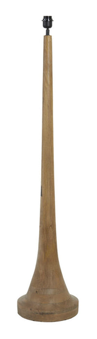 Light & Living Vloerlamp Jovany Hout, 135cm - Mat Bruin (excl. kap) - Rond