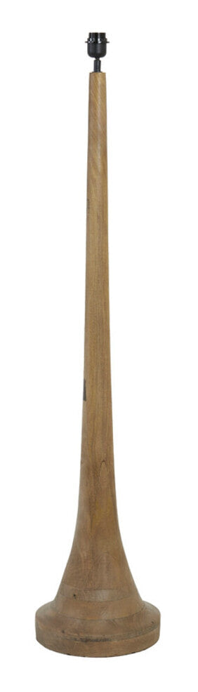 Light & Living Vloerlamp Jovany Hout, 135cm - Mat Bruin (excl. kap) - Rond