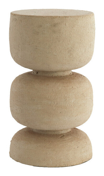 Light & Living Ronde Bijzettafel Jalon Papier Maché, Ø29cm - Beige