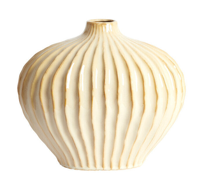 Light & Living Vaas Lorito Keramiek, 30cm - Zand/Beige - Rond
