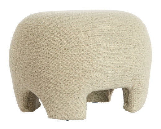 Light & Living Poef Zenica 53 x 41cm - Crème - Organisch