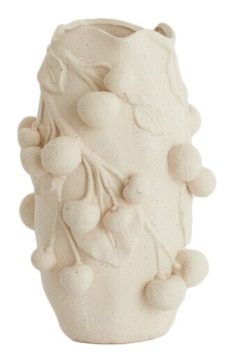 Light & Living Vaas Cherry Keramiek, 45cm - Crème - Organisch