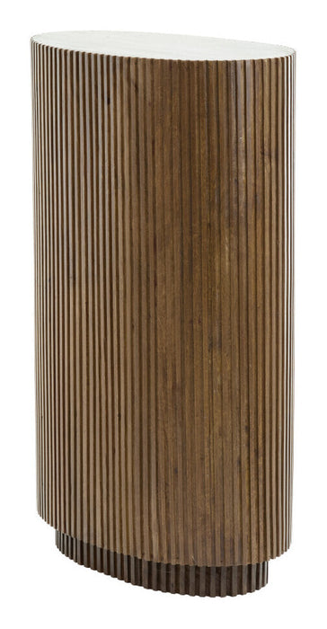 Light & Living Ovale Zuil Dumosi 100cm - Donkerbruin - Ovaal