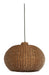 Light & Living Hanglamp Melzor Rotan, Ø45cm - Donkerbruin - Rond