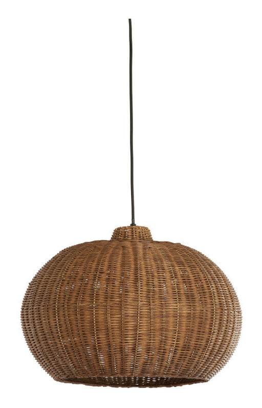 Light & Living Hanglamp Melzor Rotan, Ø45cm - Donkerbruin - Rond