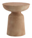 Light & Living Ronde Bijzettafel Benissa Papier Maché, Ø38cm - Beige