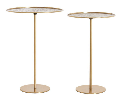 Light & Living Ronde Bijzettafel Lia Set van 2 stuks - Antiek Brons