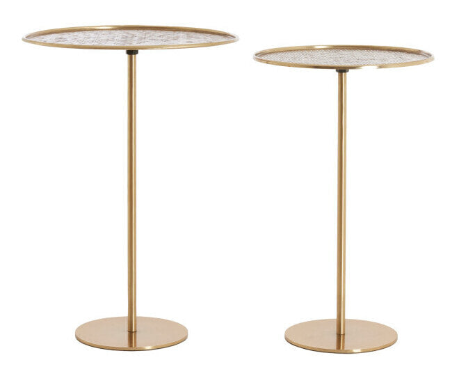 Light & Living Ronde Bijzettafel Lia Set van 2 stuks - Antiek Brons