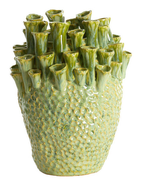 Light & Living Vaas Kyral Keramiek, 33cm - Mintgroen - Rond