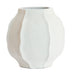 Light & Living Vaas Saphira 35cm - Mat Wit - Rond