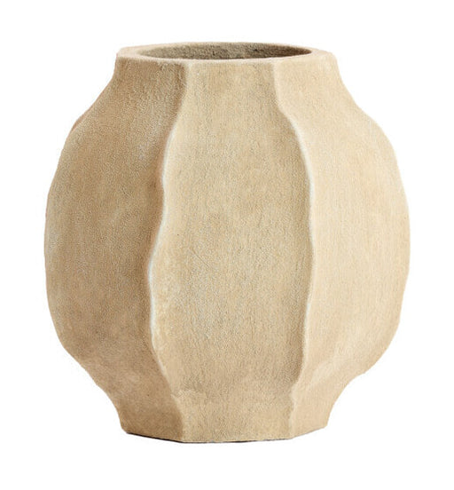Light & Living Vaas Saphira 35cm - Zand - Rond