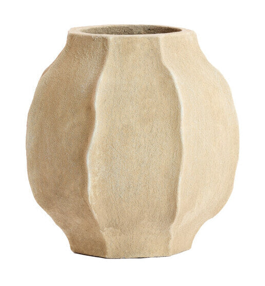 Light & Living Vaas Saphira 35cm - Zand - Rond