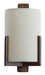 Light & Living Wandlamp Litto Linnen en hout - Naturel/Donkerbruin - Rond