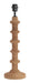 Light & Living Lampvoet Cecily Hout, 45cm - Grijs/Bruin (excl. kap) - Rond