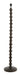 Light & Living Vloerlamp Cecily Hout, 135cm - Donker Roodbruin (excl. kap) - Rond