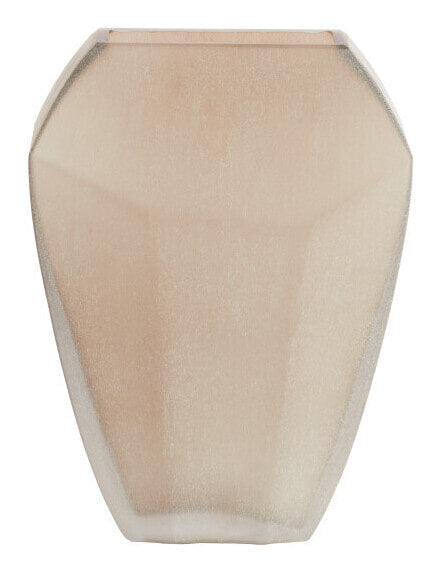 Light & Living Vaas Vionna Glas, 33cm - Lichtbruin - Ovaal