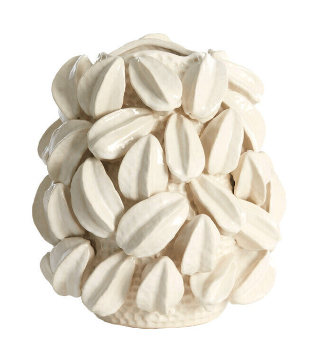 Light & Living Vaas Carambola Keramiek, 37cm - Crème - Ovaal