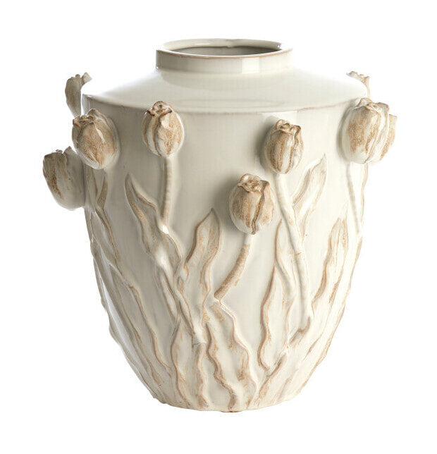 Light & Living Vaas Juana Keramiek, 36cm - Crème - Rond