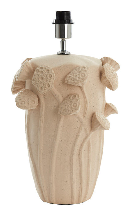 Light & Living Lampvoet Lavci Keramiek, 37cm - Crème (excl. kap) - Ovaal