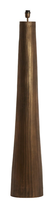 Light & Living Vloerlamp Mijas 144cm - Donkerbruin/Brons (excl. kap)