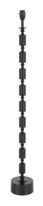Light & Living Vloerlamp Gitaya 135cm - Mat Zwart (excl. kap) - Rond