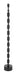 Light & Living Vloerlamp Gitaya 135cm - Mat Zwart (excl. kap) - Rond
