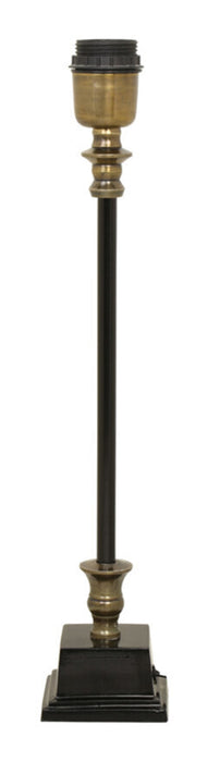 Light & Living Lampvoet Rangpur 38cm - Zwart/Antiek Brons (excl. kap) - Vierkant