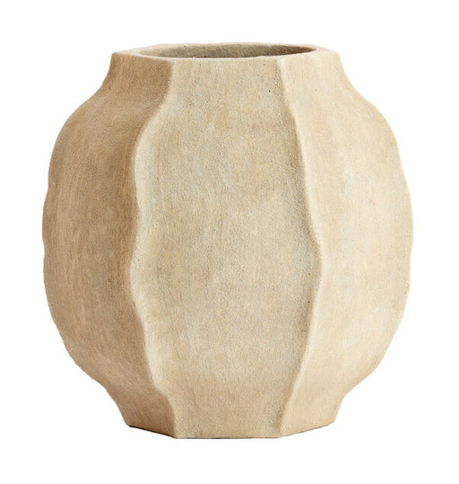 Light & Living Vaas Saphira 40cm - Zand - Rond
