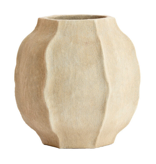 Light & Living Vaas Saphira 40cm - Zand - Rond