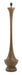 Light & Living Vloerlamp Nicolo Hout, 130cm - Mat Bruin (excl. kap) - Rond