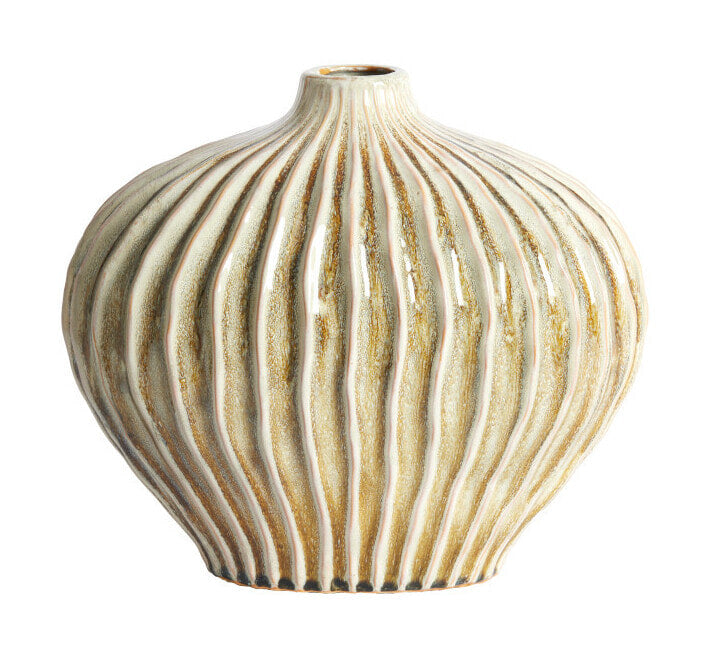 Light & Living Vaas Lorito Keramiek, 30cm - Olijfgroen - Rond