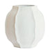 Light & Living Vaas Saphira 40cm - Mat Wit - Rond