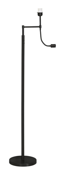 Light & Living Vloerlamp Calgary met LED - Mat Zwart (excl. kap) - Rond
