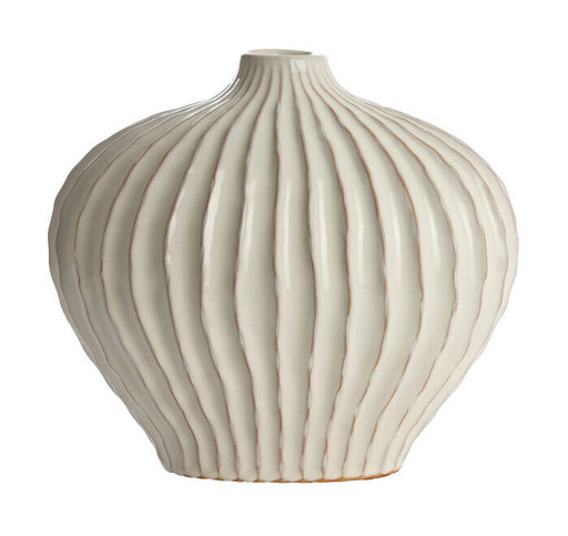 Light & Living Vaas Lorito Keramiek, 30cm - Crème - Rond