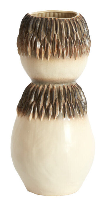 Light & Living Vaas Avera Keramiek, 55cm - Crème/Bruin - Rond
