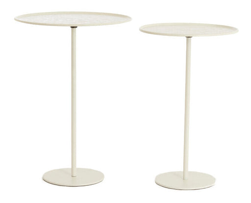 Light & Living Ronde Bijzettafel Lia Set van 2 stuks - Crème