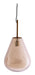Light & Living Hanglamp Leona Glas, Ø33cm - Amber - Rond