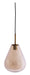 Light & Living Hanglamp Leona Glas, Ø25cm - Amber - Rond