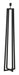 Light & Living Vloerlamp Miley 130cm - Mat Zwart (excl. kap) - Vierkant