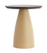 Light & Living Ronde Bijzettafel Ocana Hout en metaal, Ø45cm - Bruin