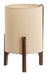 Light & Living Tafellamp Litto Ø22cm - Donkerbruin - Rond