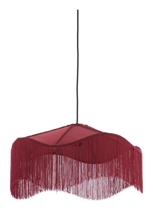Light & Living Hanglamp Tiffany Velvet, Ø50cm - Bordeaux - Rond