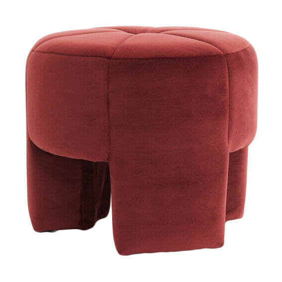 Light & Living Poef Batoemi Velvet - Bordeaux - Rond